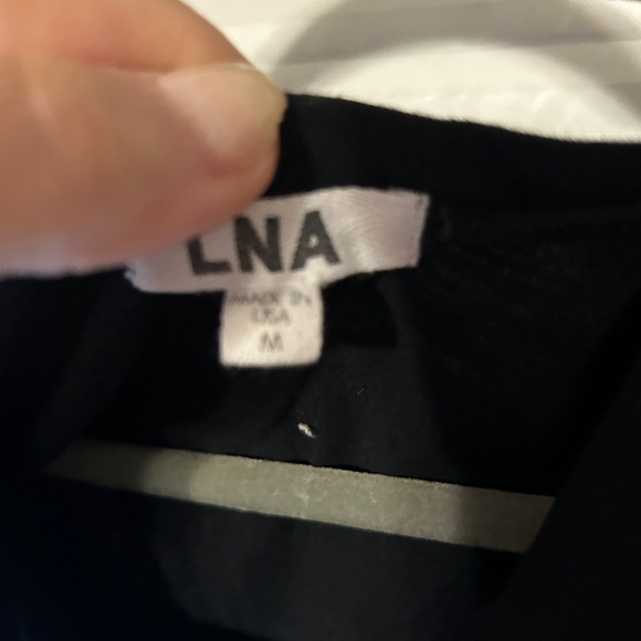 Black tee with corset tie up front medium - Picture 2 of 3